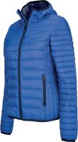 LADIES' LIGHTWEIGHT HOODED PADDED JACKET Light Royal Blue